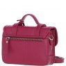Ashwood Leather Twist Lock Medium Satchel - Raspberry Y-62
