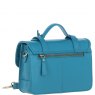Ashwood Leather Twist Lock Large Satchel - Turquoise Y-63
