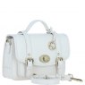 Ashwood Leather Ashwood Leather Twist Lock Large Satchel - White Y-63