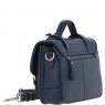 Ashwood Leather Twist Lock Large Satchel - Navy Y-63