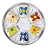 Tipperary Crystal Star Flowers Set Of 6 Mugs