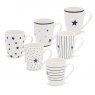 Tipperary Crystal Hampton Star Set Of 6 Mugs