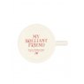 Emma Bridgewater Pink Toast My Brilliant Friend 1/2 Pint Mug