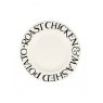 Emma Bridgewater Black Toast Roast Chicken Large Dinner Plate 10.5 Inch