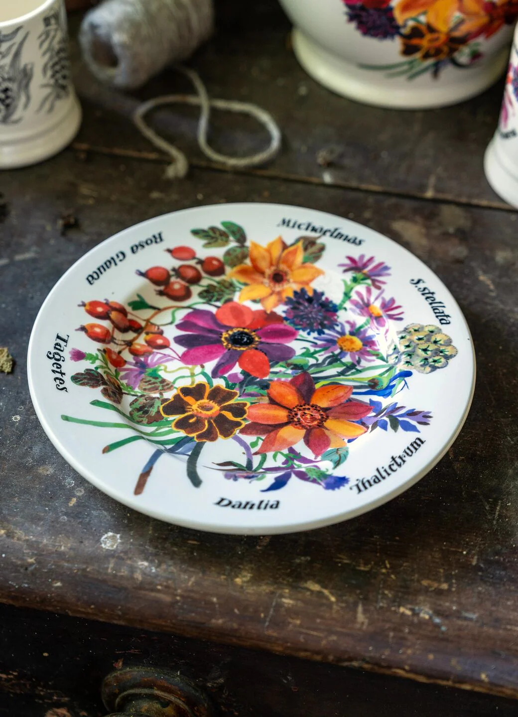 Emma Bridgewater Autumn Flowers Medium Dinner Plate 8.5 Inch