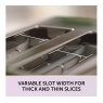 Breville Obliq 4 Slice Toaster - Lilac & Gold