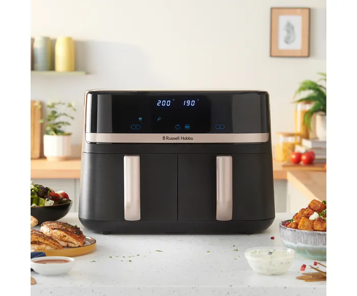 Russell Hobbs Satisfry Dual Basket Air Fryer 9L