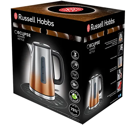 Russell Hobbs Eclipse Copper Sunset Quiet Boil Kettle