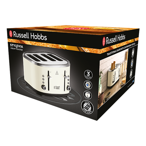 Russell Hobbs Russell Hobbs Stylevia Cream 4 Slice Toaster