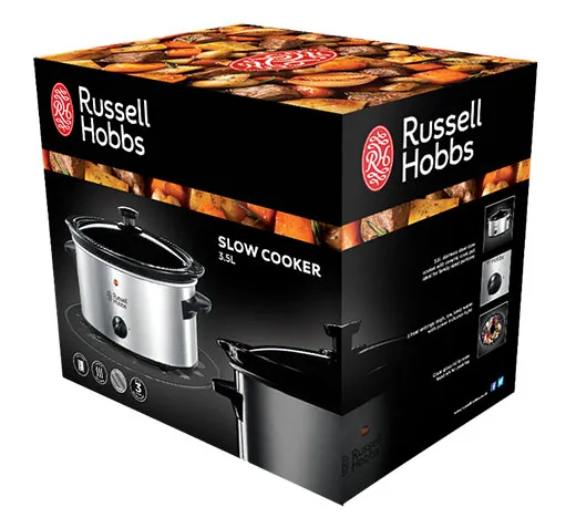 Russell Hobbs Stainless Steel Slow Cooker 3.5L