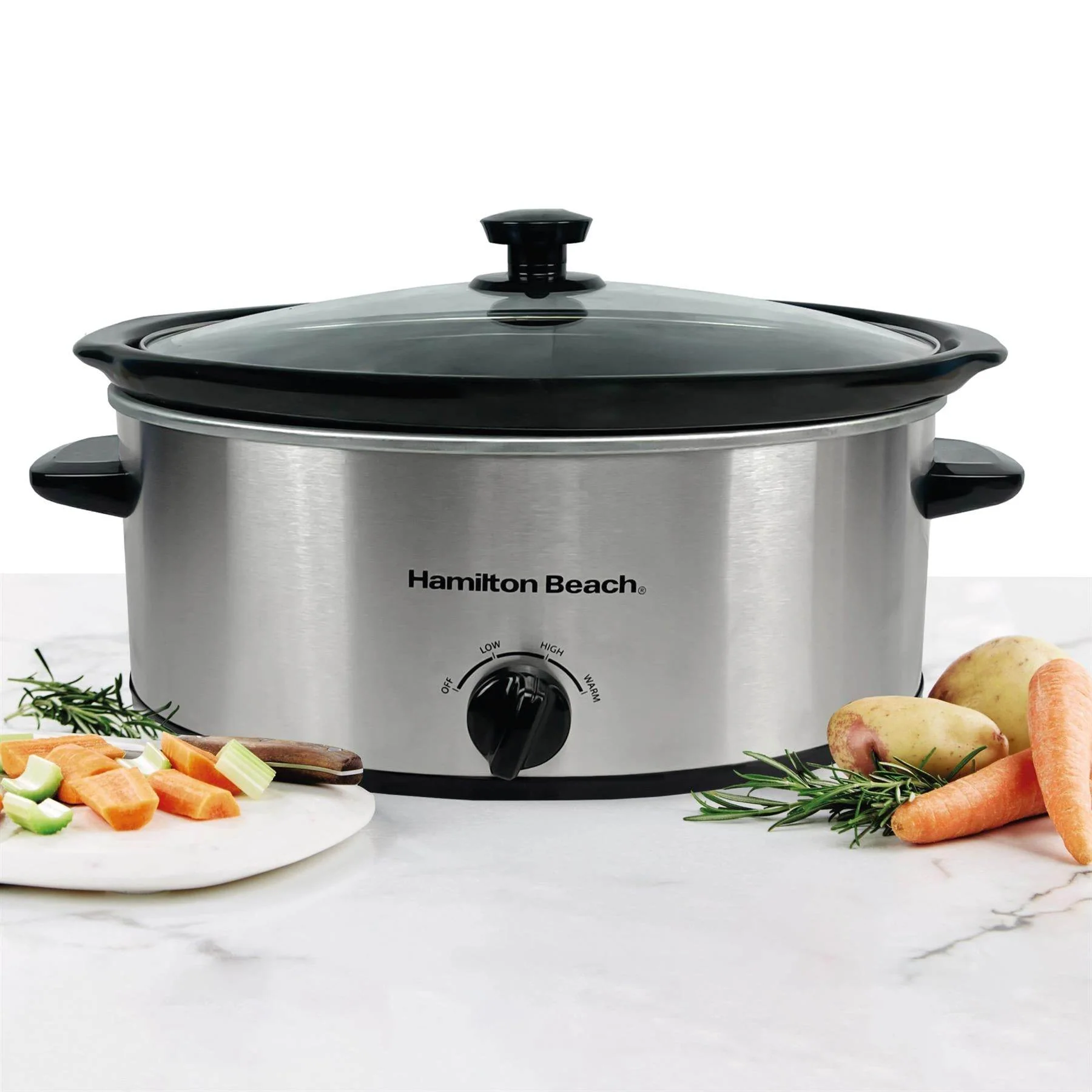 Hamilton Beach The Family Favourite 6.5L Slow Cooker - Silver