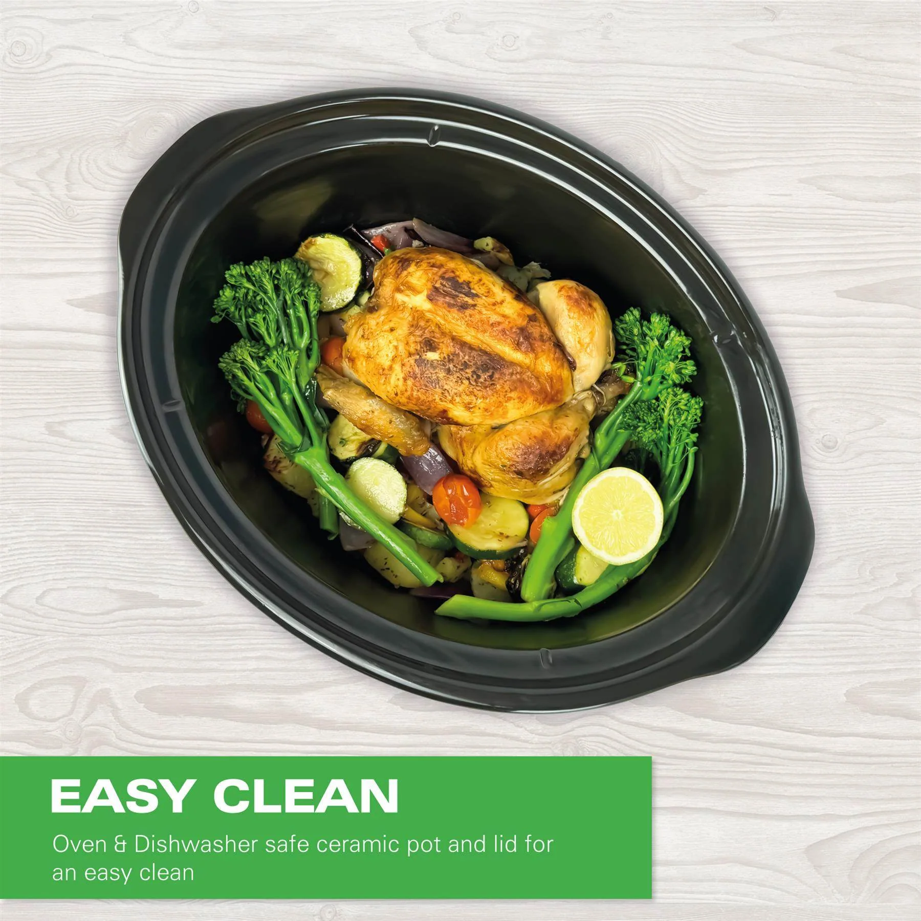 Hamilton Beach The Family Favourite 6.5L Slow Cooker - Silver