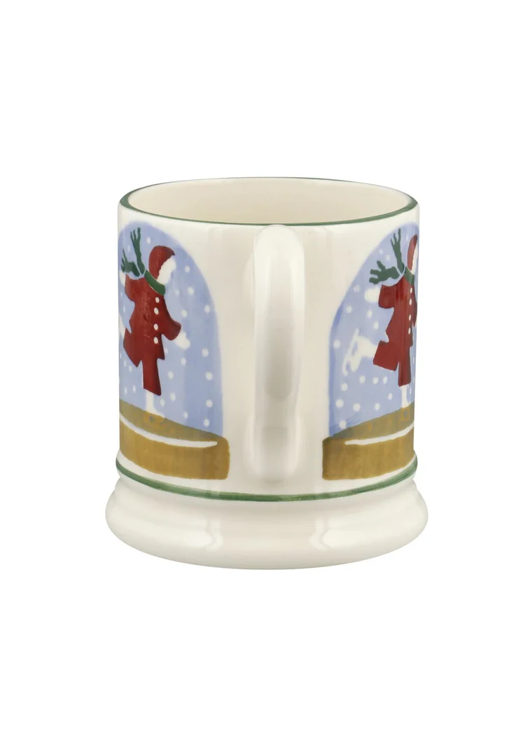 Emma Bridgewater Ice Skater Snow Globe 1/2 Pint Mug