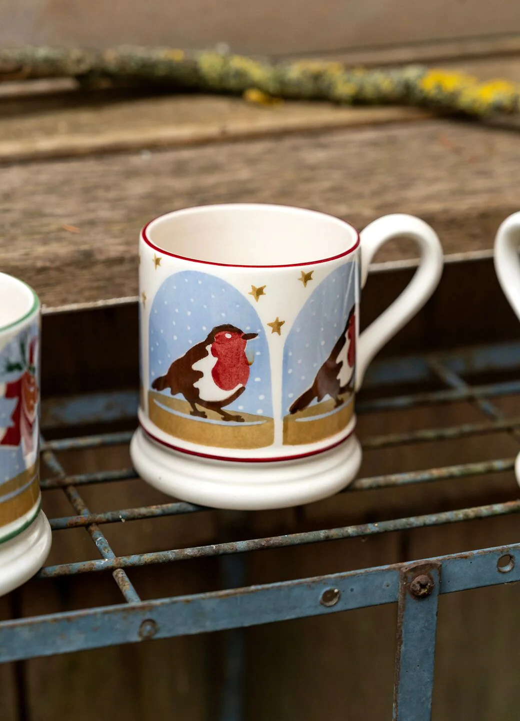 Emma Bridgewater Emma Bridgewater Robin Snow Globe 1/2 Pint Mug