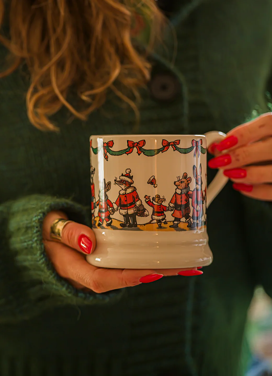 Emma Bridgewater Emma Bridgewater Woodland Santa 1/2 Pint Mug