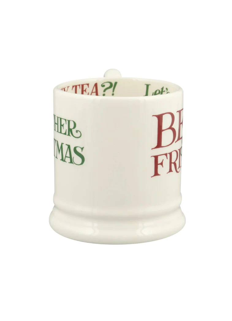Emma Bridgewater Christmas Toast Best Of Friends 1/2 Pint Mug