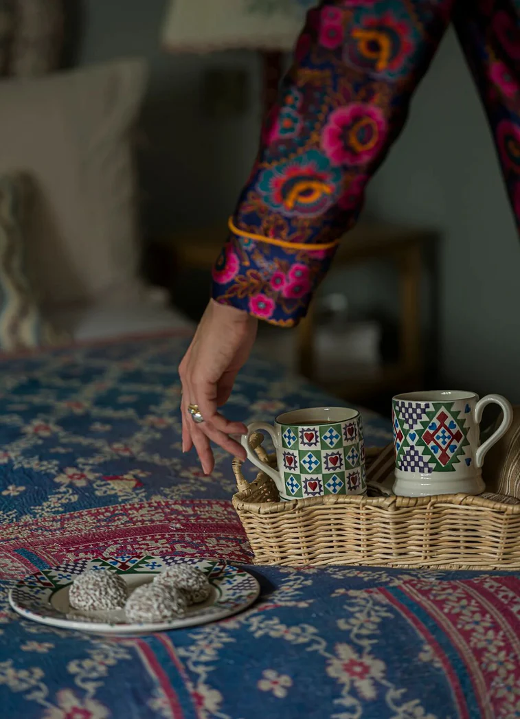 Emma Bridgewater Emma Bridgewater Christmas Quilt Medium Dinner Plate 8.5 Inch