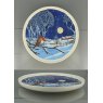 Emma Bridgewater Midnight Robin Flat Serving Plate