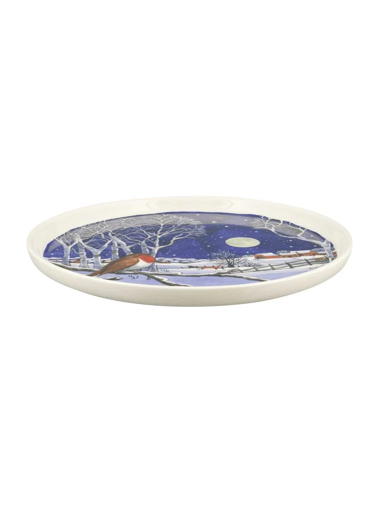 Emma Bridgewater Midnight Robin Flat Serving Plate