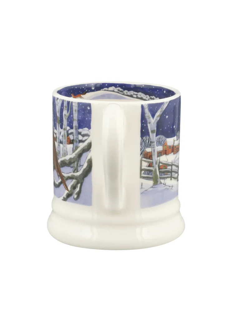 Emma Bridgewater Emma Bridgewater Midnight Robin 1/2 Pint Mug