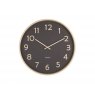 Karlsson Wall Clock Pure Wood Grain Medium - Black