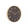 Karlsson Wall Clock Pure Wood Grain Medium - Black
