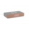 Karlsson Alarm Clock Retro Flat LED - Mouse Grey