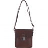 Ashwood Leather Medium Buckle Crossbody Bag - Brown S-61