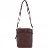 Ashwood Leather Men's Zip Crossbody Bag - Brown S-62