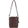 Ashwood Leather Men's Zip Crossbody Bag - Brown S-62