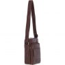 Ashwood Leather Men's Zip Crossbody Bag - Brown S-62