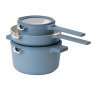 Luxe Kitchen All In One Nesting Cookware Set - Blue