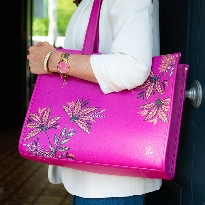 Sara Miller Boxed Tote - Pink Botanic