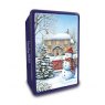 Grandma Wild's Snowy Cottage Tin with Assorted Biscuits 300g