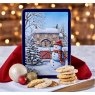 Grandma Wild's Snowy Cottage Tin with Assorted Biscuits 300g