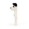 Jellycat Bashful Black & Cream Puppy Ring Rattle