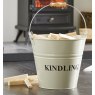 Inglenook Cream Kindling Wood Bucket No Lid