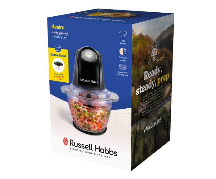Russell Hobbs Desire Mini Chopper - Matte Charcoal