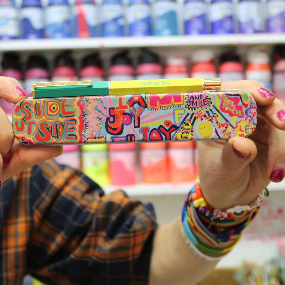 Arthouse Unlimited Pen In Tin Case - Full Of Joy
