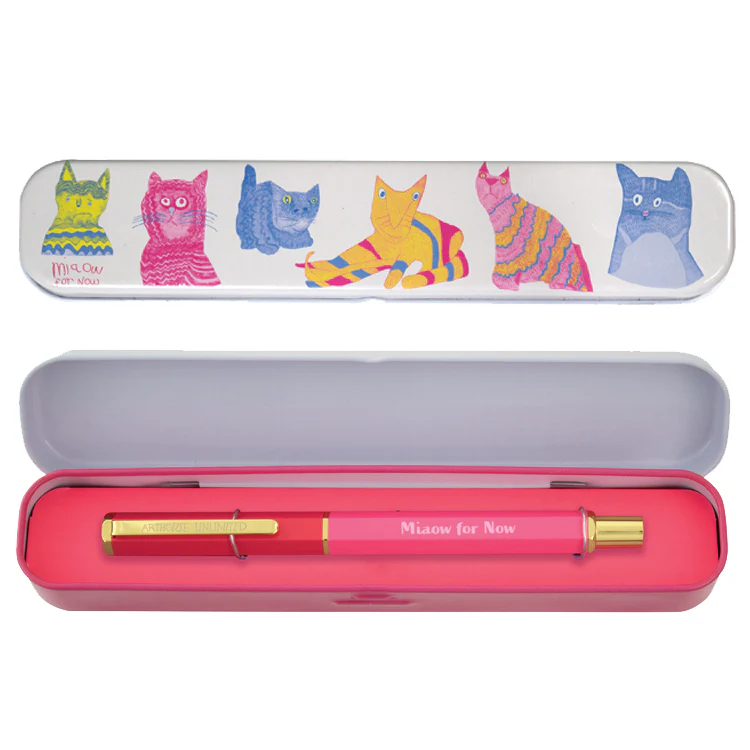 Arthouse Unlimited Pens In Tin Case - Miaow For Now