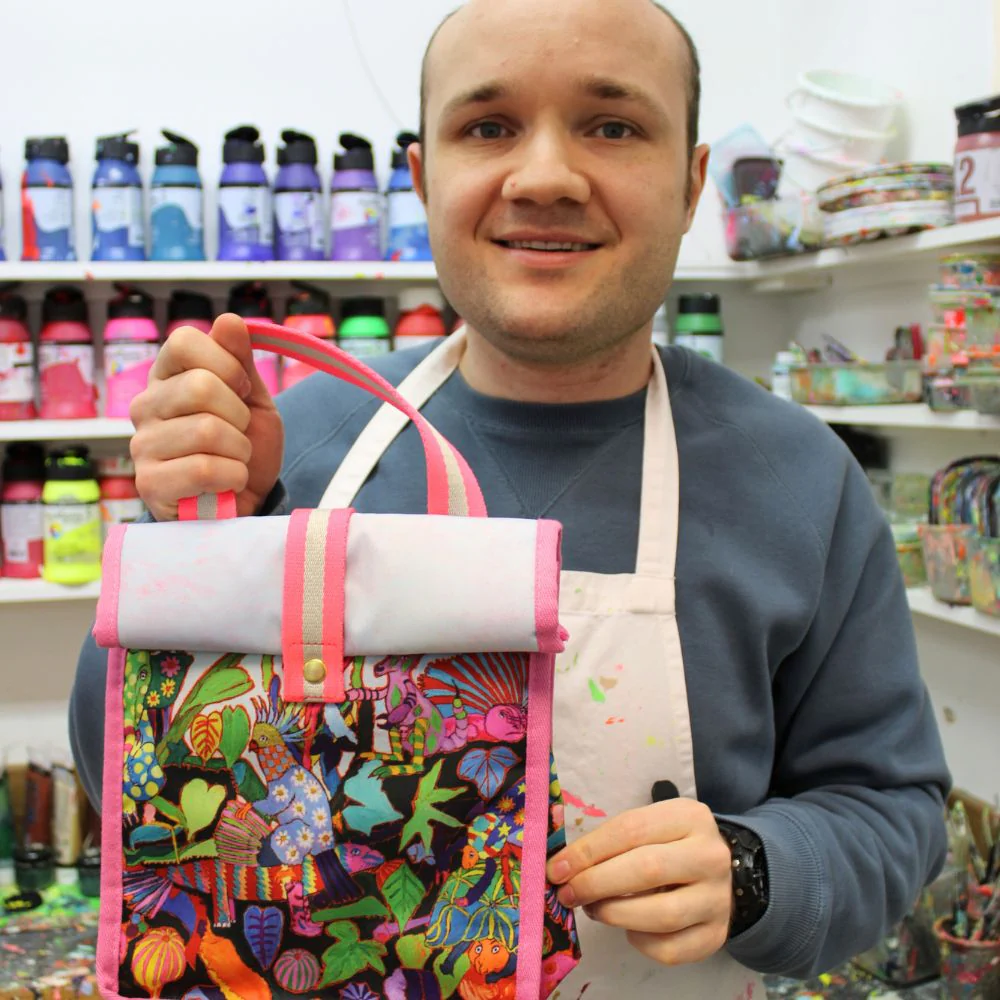 Arthouse Unlimited Arthouse Unlimited Insulated Lunch Bag - Tropical Rainbow