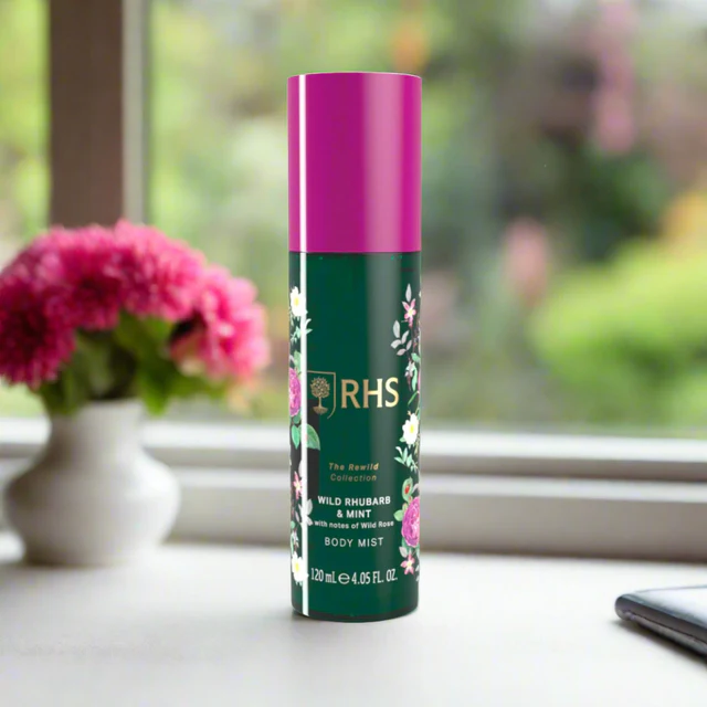 RHS The Rewild Collection Wild Rhubarb & Mint Body Mist 120ml