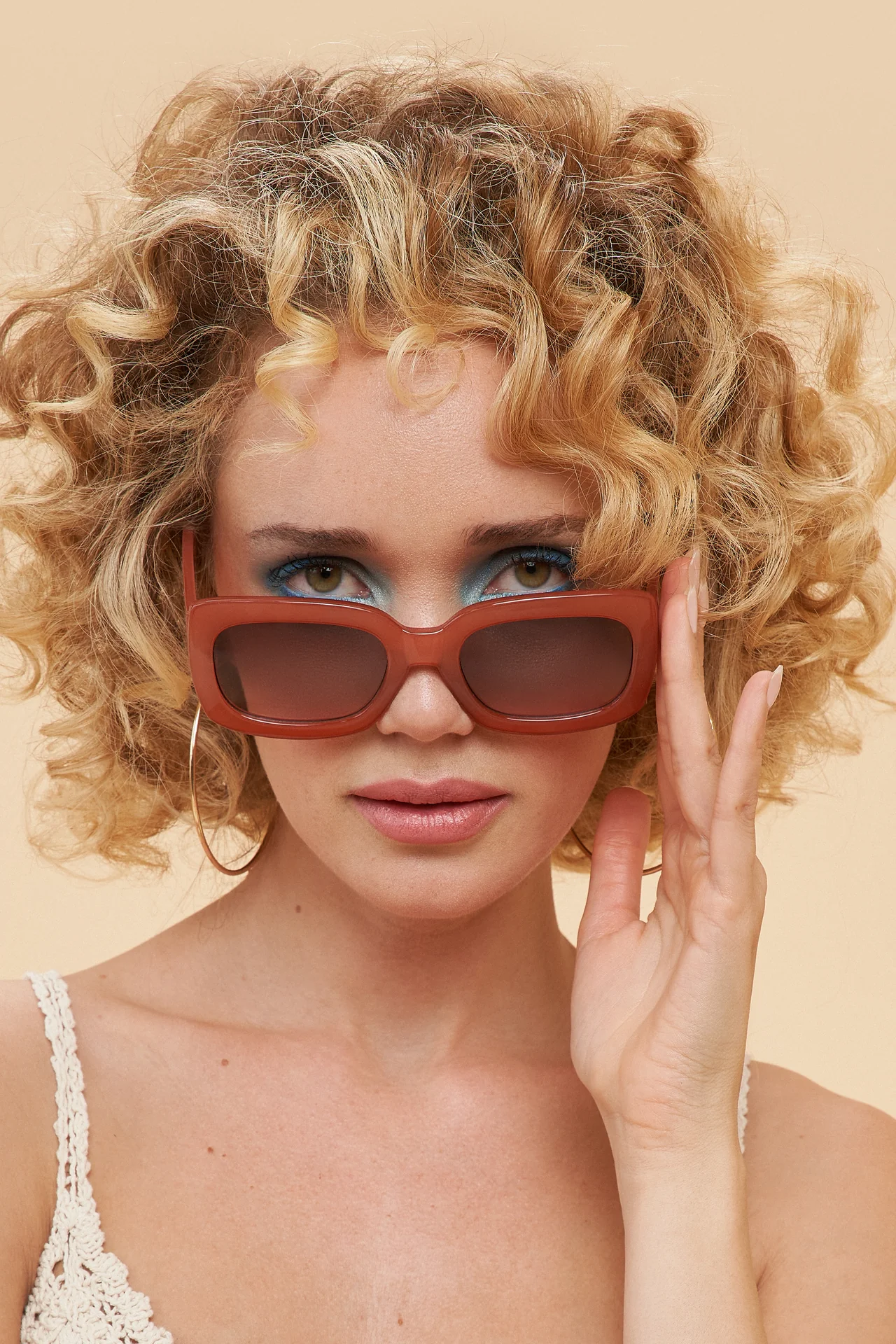 Powder Everlee Limited Edition Sunglasses - Peach