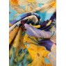 Powder Linen/Cotton Mix Scarf - Spring Flora