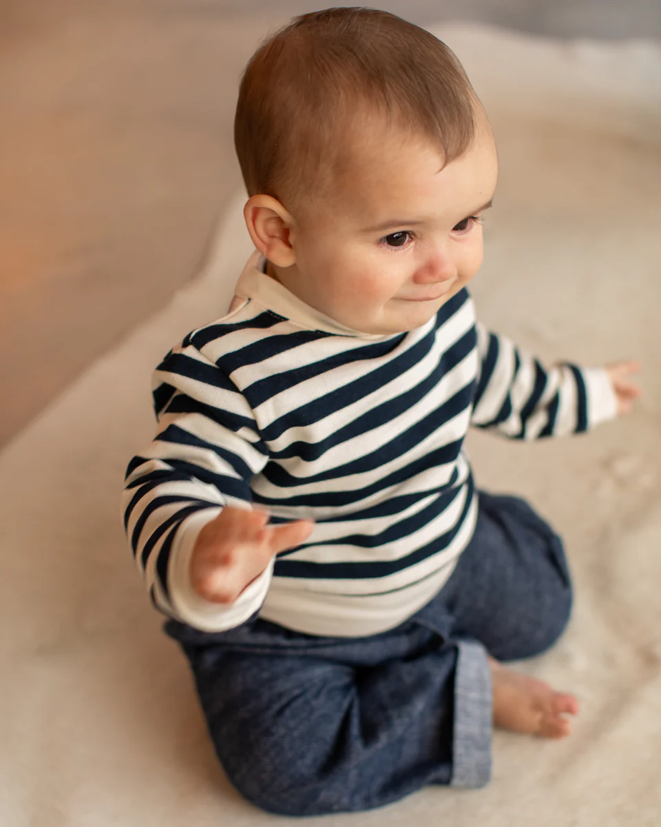 Chalk Hoglet Stripe Set Navy/Ecru
