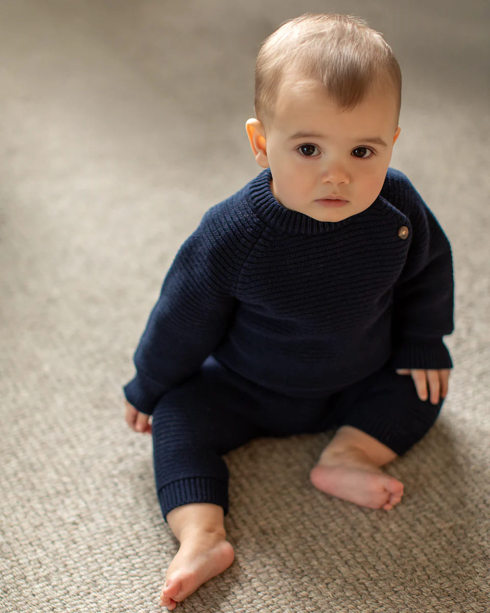 Chalk Pony Set Navy 3-6months