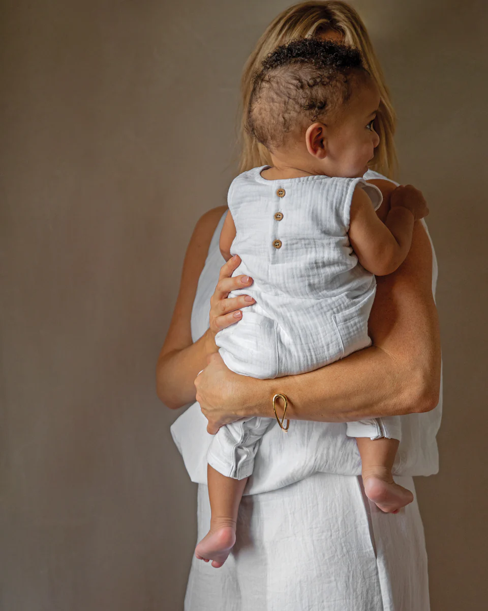 Chalk Powder Cygnet Jumpsuit - White