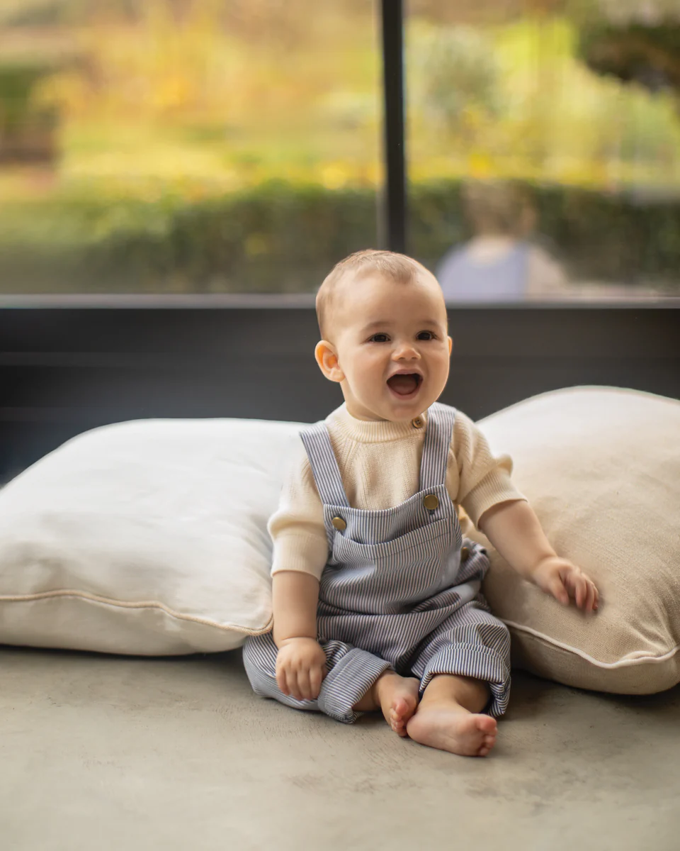 Chalk Hatchling Stripe Jumpsuit - Blue