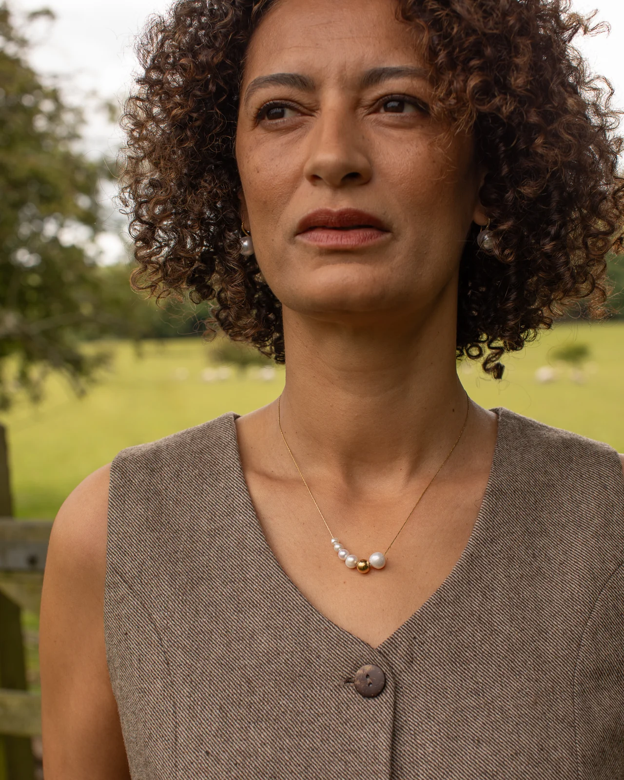 Chalk Ashford Multi Ball Necklace - Gold