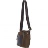 Fenland Canvas & Leather Crossbody Bag - Brandy/Green FEN751
